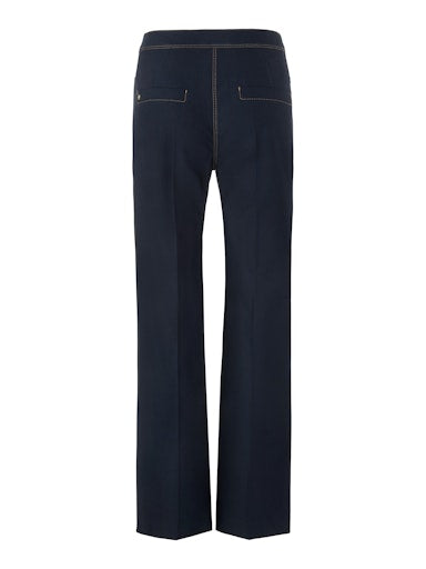 Marc Cain Faid Navy High Waisted Wide Leg Jeans AC81.03 W05