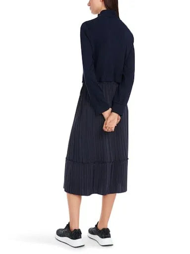 Marc Cain Sports pleated skirt midi dress YS21.12 J67