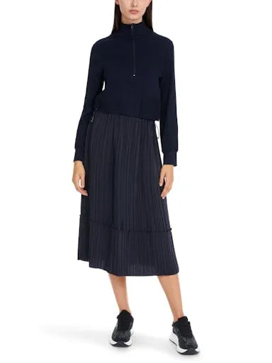 Marc Cain Sports pleated skirt midi dress YS21.12 J67