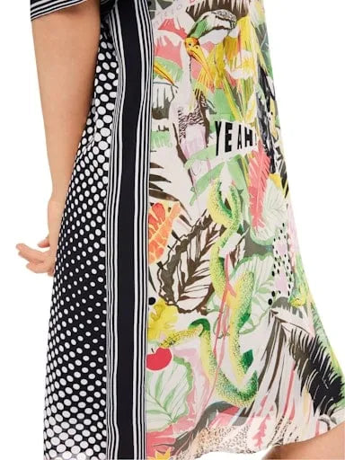 Marc Cain Sports patterned short dress YS21.19 W23