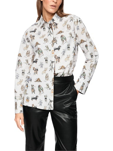 Marc Cain Sports dog print shirt ZS51.18 W83