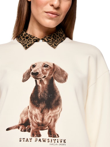 Marc Cain dachshund sweatshirt ZS44.12 J09