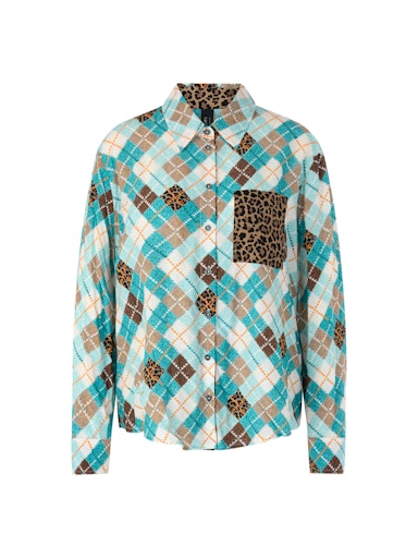 Marc Cain Sports argyle patterned shirt ZS51.21 W35