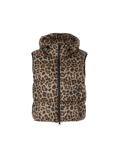 Marc Cain Sports leopard print gilet ZS37.05 W55