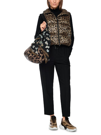 Marc Cain Sports leopard print gilet ZS37.05 W55
