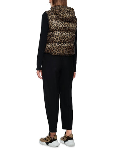 Marc Cain Sports leopard print gilet ZS37.05 W55