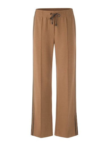 近年 美品 MARK&LONA Kane Twill-Jersey Pants Marc Cain Sports cappuccino Washington wide leg trousers ZS81.47