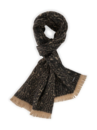 Marc Cain Sports leopard print scarf ZSB4.09 Z39