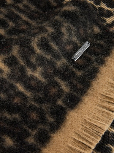 Marc Cain Sports leopard print scarf ZSB4.09 Z39