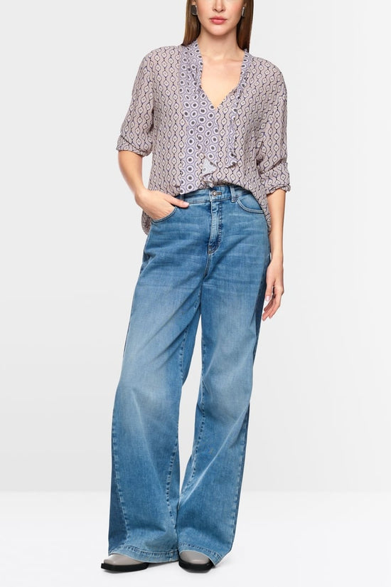 Marc Cain bow and frill blouse ZC51.06 W16