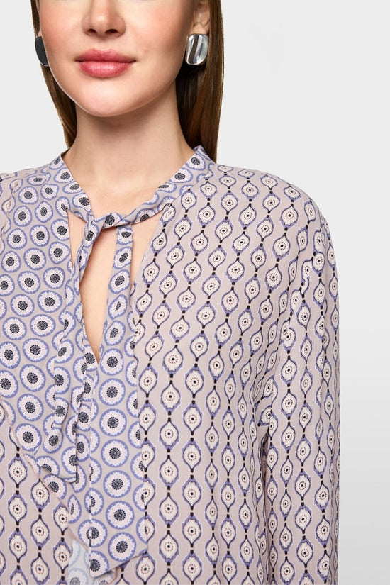 Marc Cain bow and frill blouse ZC51.06 W16