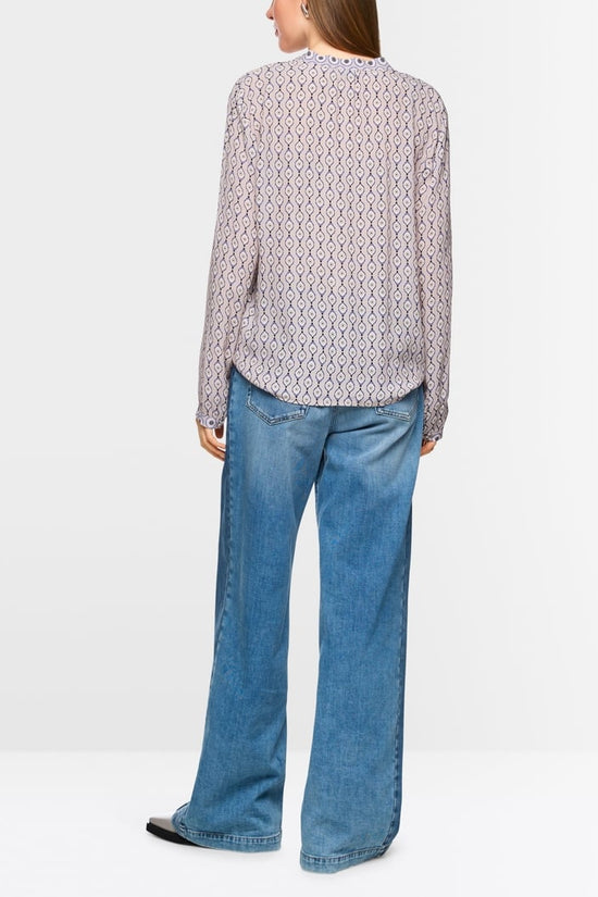 Marc Cain bow and frill blouse ZC51.06 W16