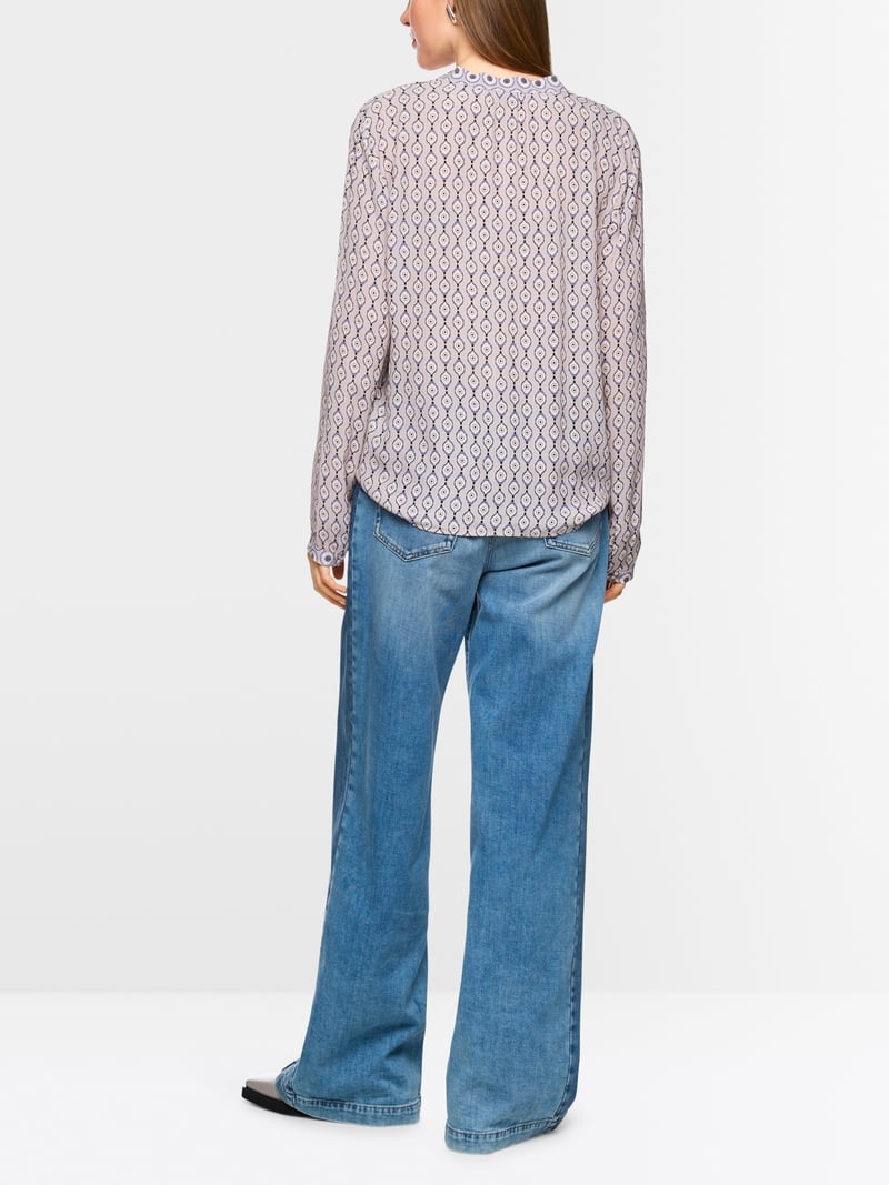 Marc Cain bow and frill blouse ZC51.06 W16
