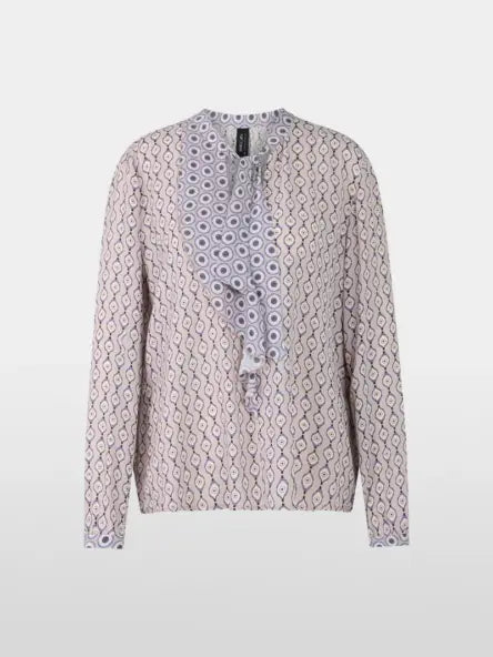 Marc Cain bow and frill blouse ZC51.06 W16