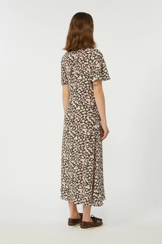 Max Mara Weekend Floral Print Short Sleeve Silk Dress WKDPAGINE