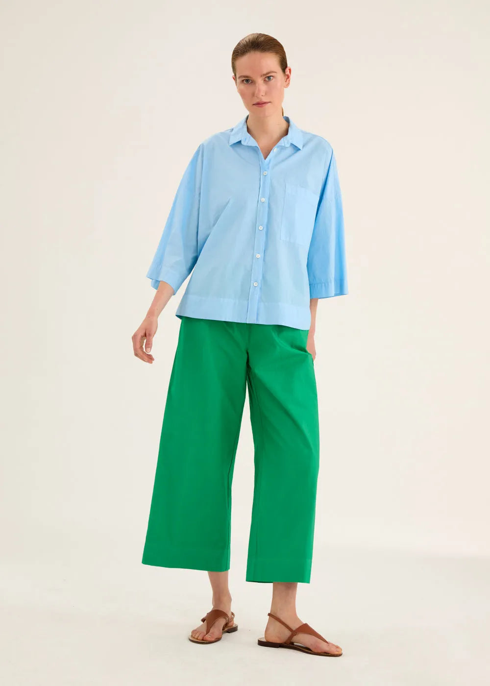 Rosso 35 oversized cotton shirt N1801B