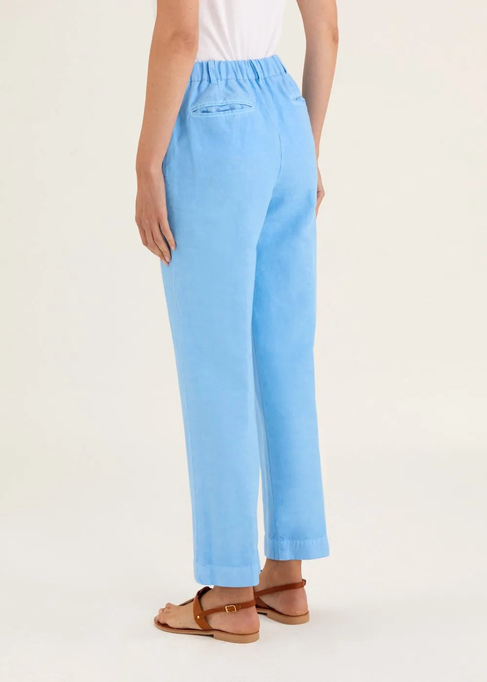 Rosso 35 linen/cotton blend trousers N1819P