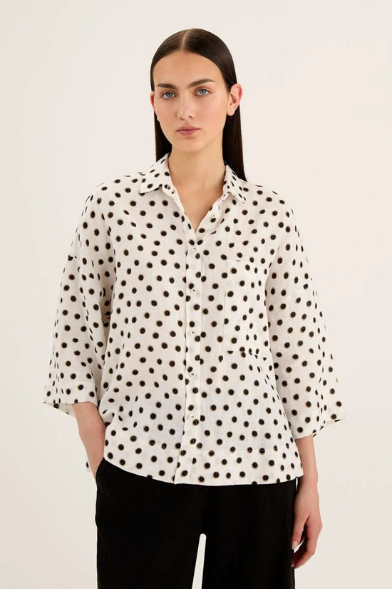 Rosso 35 dot print shirt N1834B