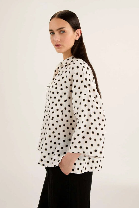 Rosso 35 dot print shirt N1834B