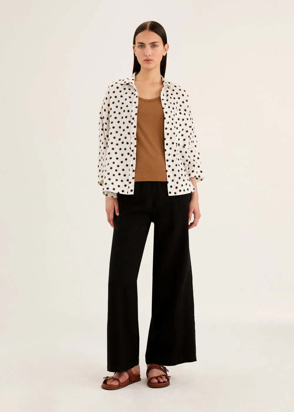 Rosso 35 dot print shirt N1834B