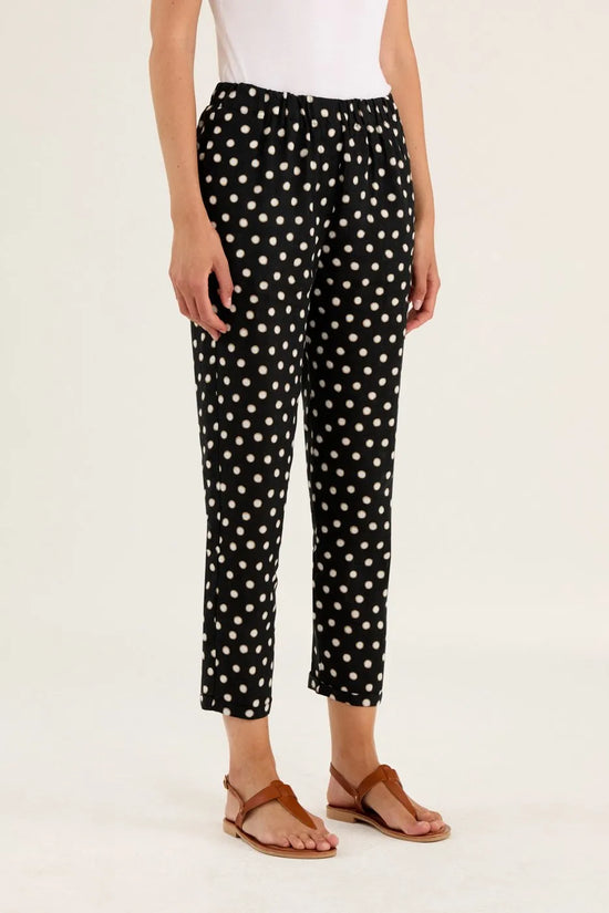 Rosso35 dot print linen trousers N1835P