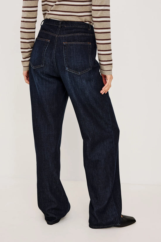 Rails Rinse Wash Denim Wide Leg Jeans with Drawstring