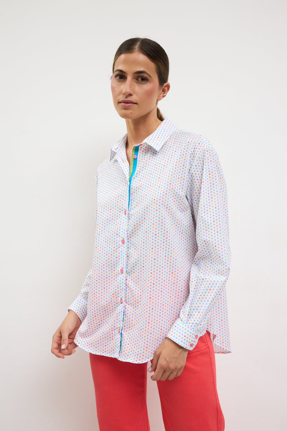 Tinta & Bariloche Multi-Colour Star Print Cotton long Sleeve Shirt