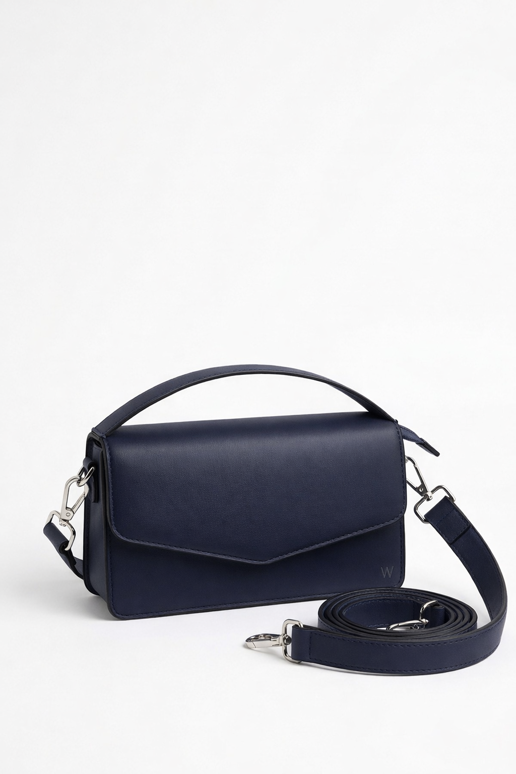 Oakwood Navy Blue Mini Bag with Shoulder Strap