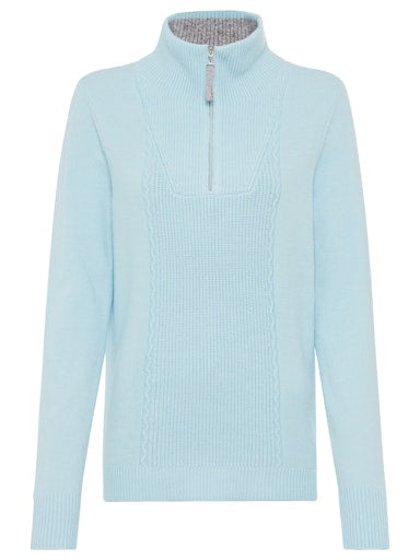 Olsen 1/4 zip turtleneck sweater 11004655
