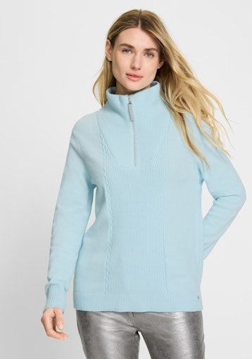 Olsen 1/4 zip turtleneck sweater 11004655