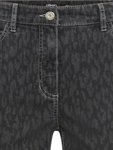 Olsen Mona slim leg patterned jeans 14002446