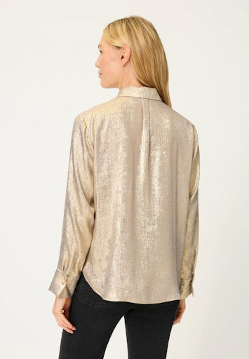 Olsen Gold Long Sleeve Blouse 12002162
