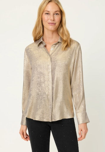Olsen Gold Long Sleeve Blouse 12002162