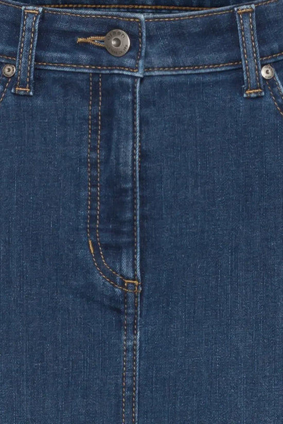 Olsen denim midi skirt