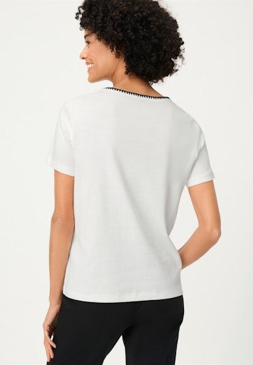 Olsen White Crew Neck T-Shirt