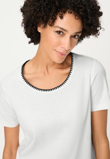 Olsen White Crew Neck T-Shirt