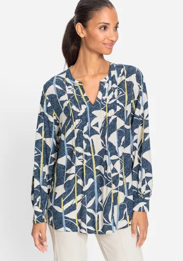 Olsen pleated front top 12001955