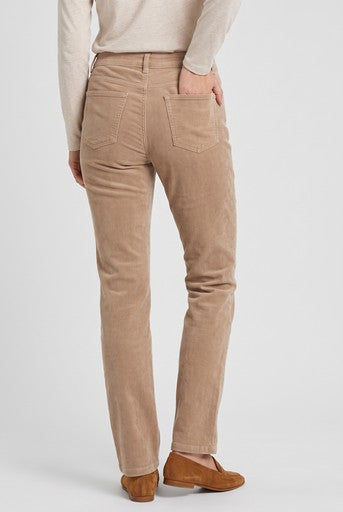 Olsen Hazelnut Baby Corduroy Straight Leg Trousers