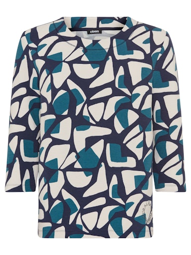 Olsen long sleeve patterned top 11201661
