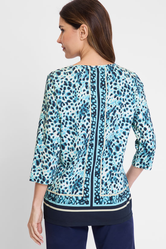 Olsen long sleeve spot print t-shirt 11105184