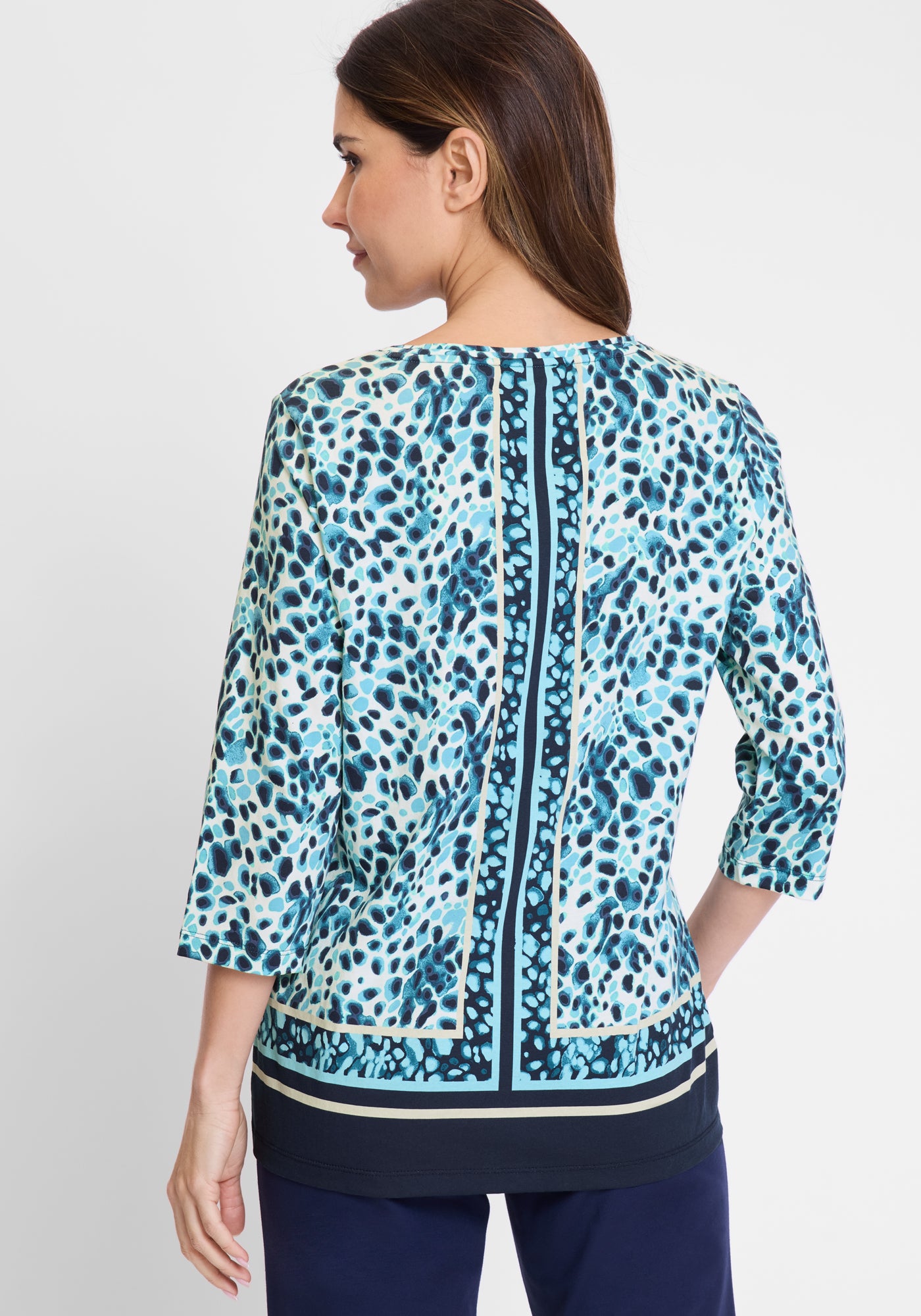 Olsen long sleeve spot print t-shirt 11105184