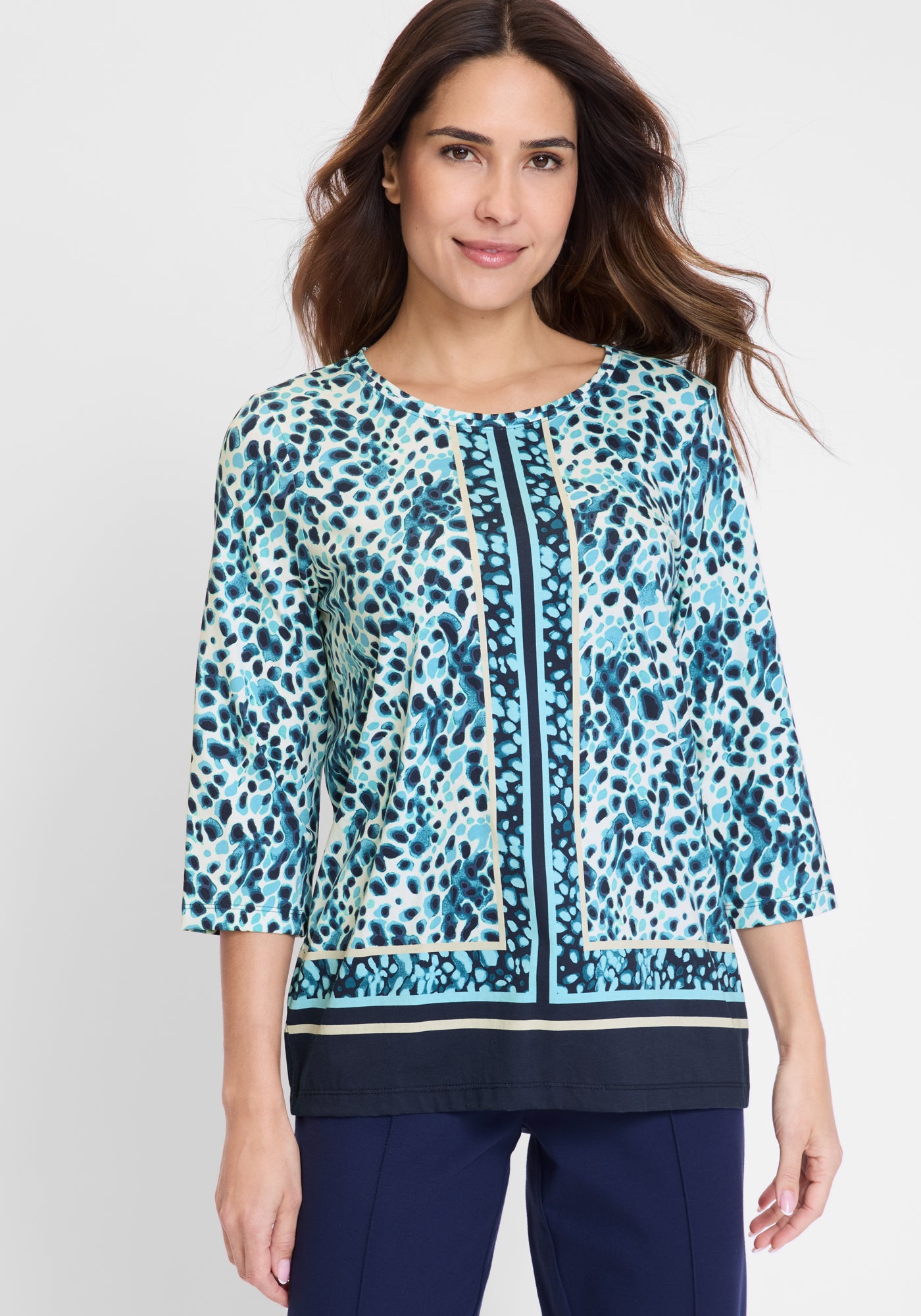 Olsen long sleeve spot print t-shirt 11105184