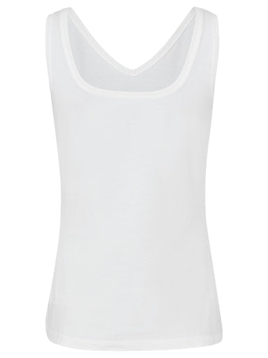 Olsen white reversible sleeveless t-shirt