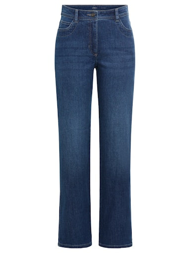 Olsen Straight Leg High Waist Jeans in Mid Denim 14002469