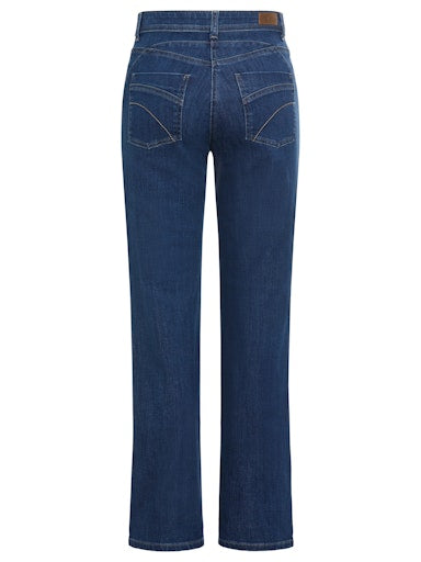 Olsen Straight Leg High Waist Jeans in Mid Denim 14002469