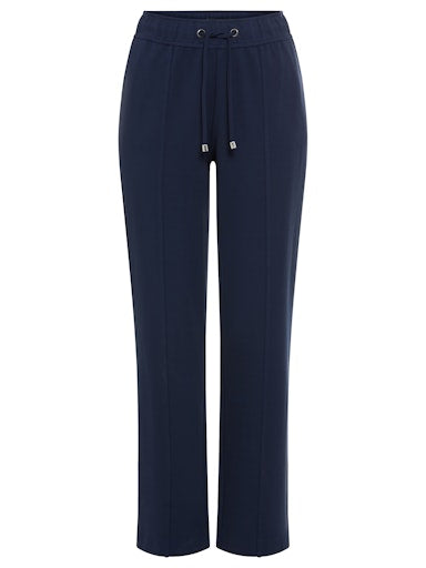 Olsen Casual Drawstring Trousers with Side Pockets in Ink 14002491