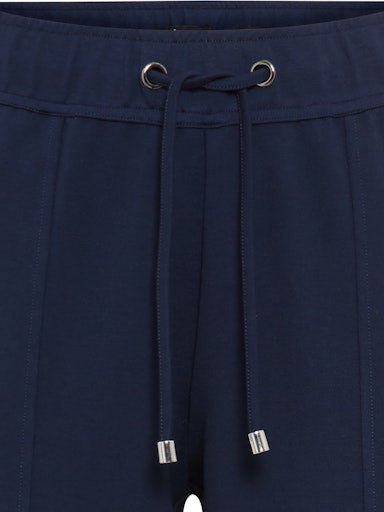 Olsen Casual Drawstring Trousers with Side Pockets in Ink 14002491