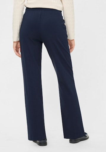 Olsen Casual Drawstring Trousers with Side Pockets in Ink 14002491