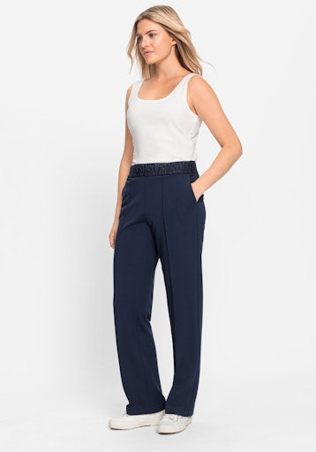 Olsen Ink Mona Straight-Leg Casual Trousers 14002417