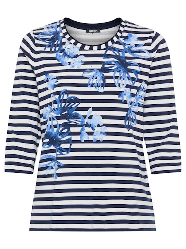 Olsen Ink Blue Striped T-Shirt